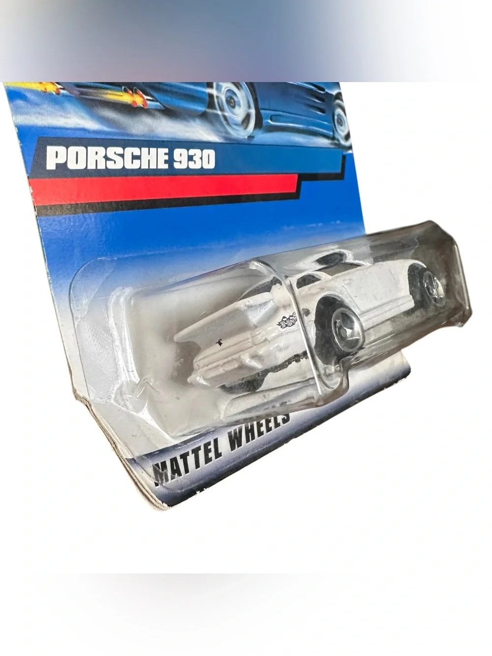 Hot Wheels Porsche 930 #125 White Die Cast Car Sealed on Card Vintage Mattel